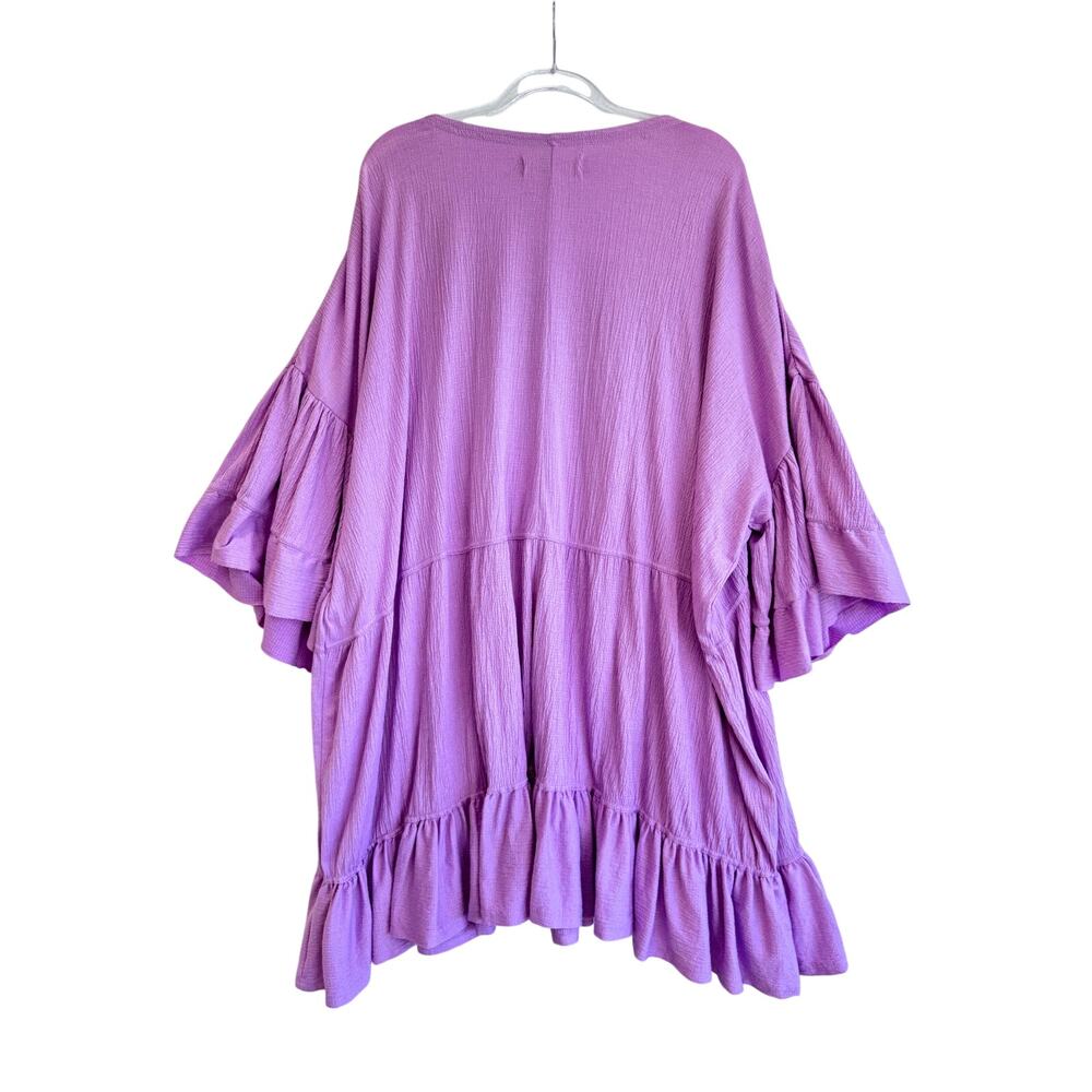 NWOT Free People Pink Ruffle Mini Dress - Picture 3 of 5
